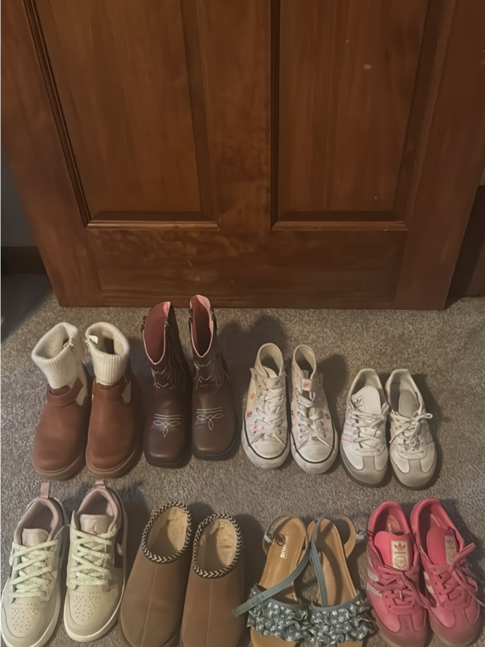 Multiples Pink Kids Sneakers and Mixed Color Shoes Lot